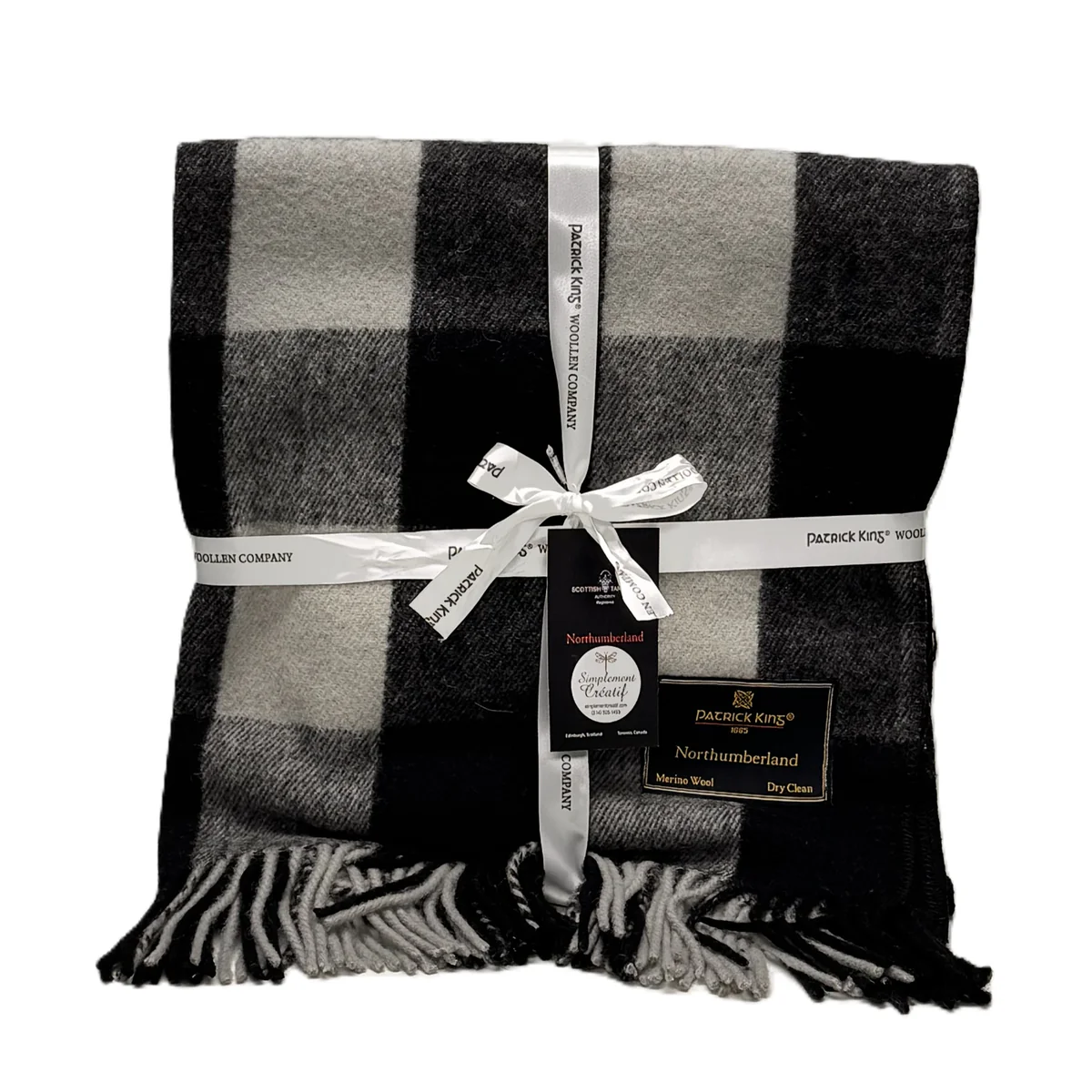 Couverture pour les genoux en laine mérinos Northumberland